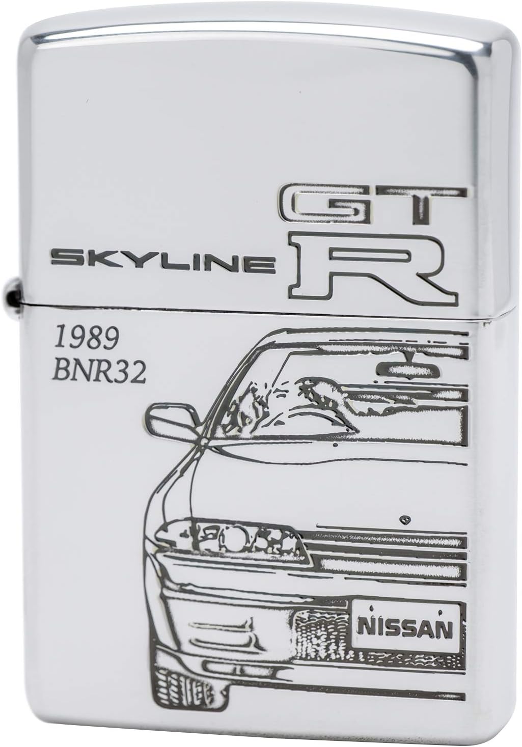 Zippo Lighter Skyline GT-R Double Sided Etching