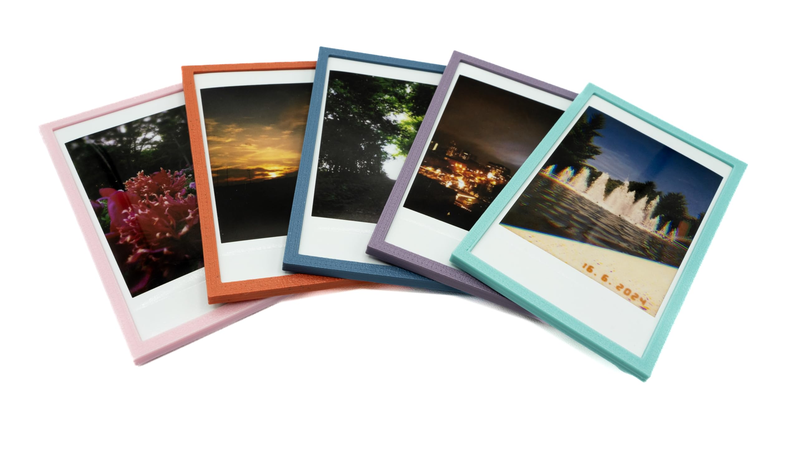 2x3 Mini Photo Magnetic Frames with 5 Bright Colors- 10 Pack Small Picture Frames for Fujifilm Instax Mini Film - for Instax Mini 12/11/9/8/7/99/40/SE/EVO Instant Photo Display