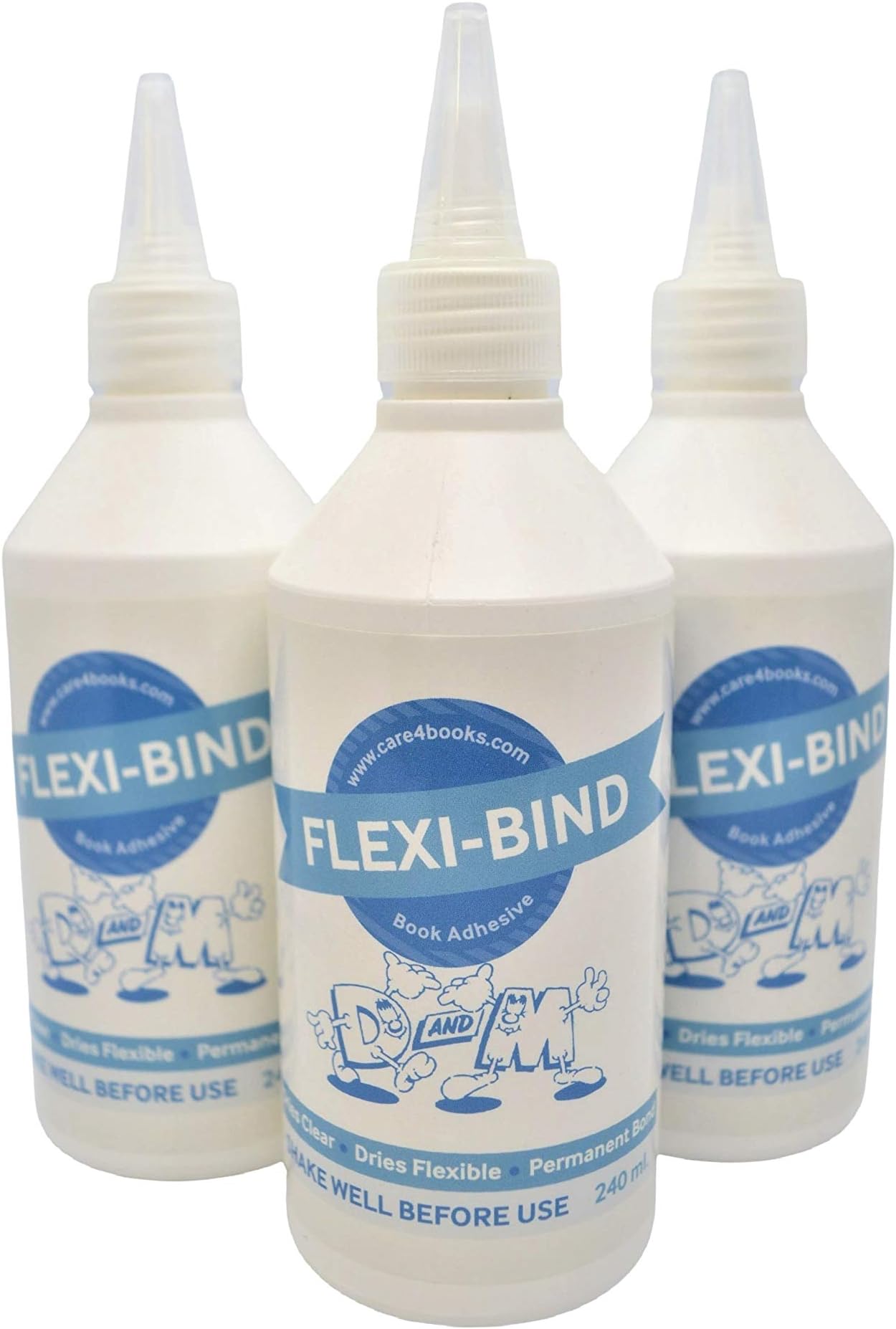 FLEXIBLE BOOK REPAIR ADHESIVE 240ml PH neutral - THREE PACK