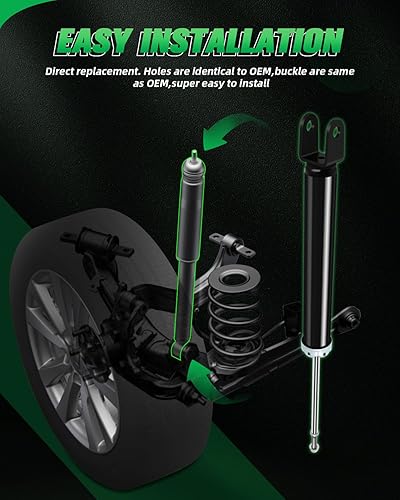 Vista 75 de SCITOO Puntales delanteros completos de resorte para Mercedes-Benz C230 08-09, para Mercedes-Benz C250 10-11, Mercedes-Benz C300 08-11