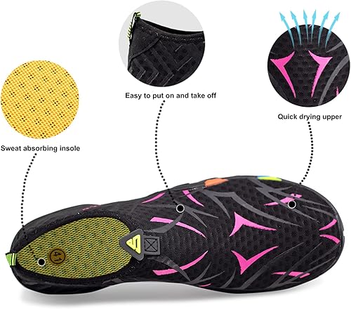 Miniatura 3 de Zapatos de agua para hombres y mujeres, secado rápido, calcetines acuáticos para deportes al aire libre