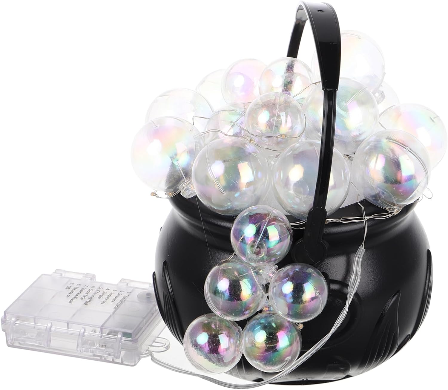 Unomor 1set Halloween Bubbling Cauldron Set Plastic Cauldron for Indoor Decorations Enchanting Party Centerpiece Eyecatching Design for Halloween Festivities Includes All Components for