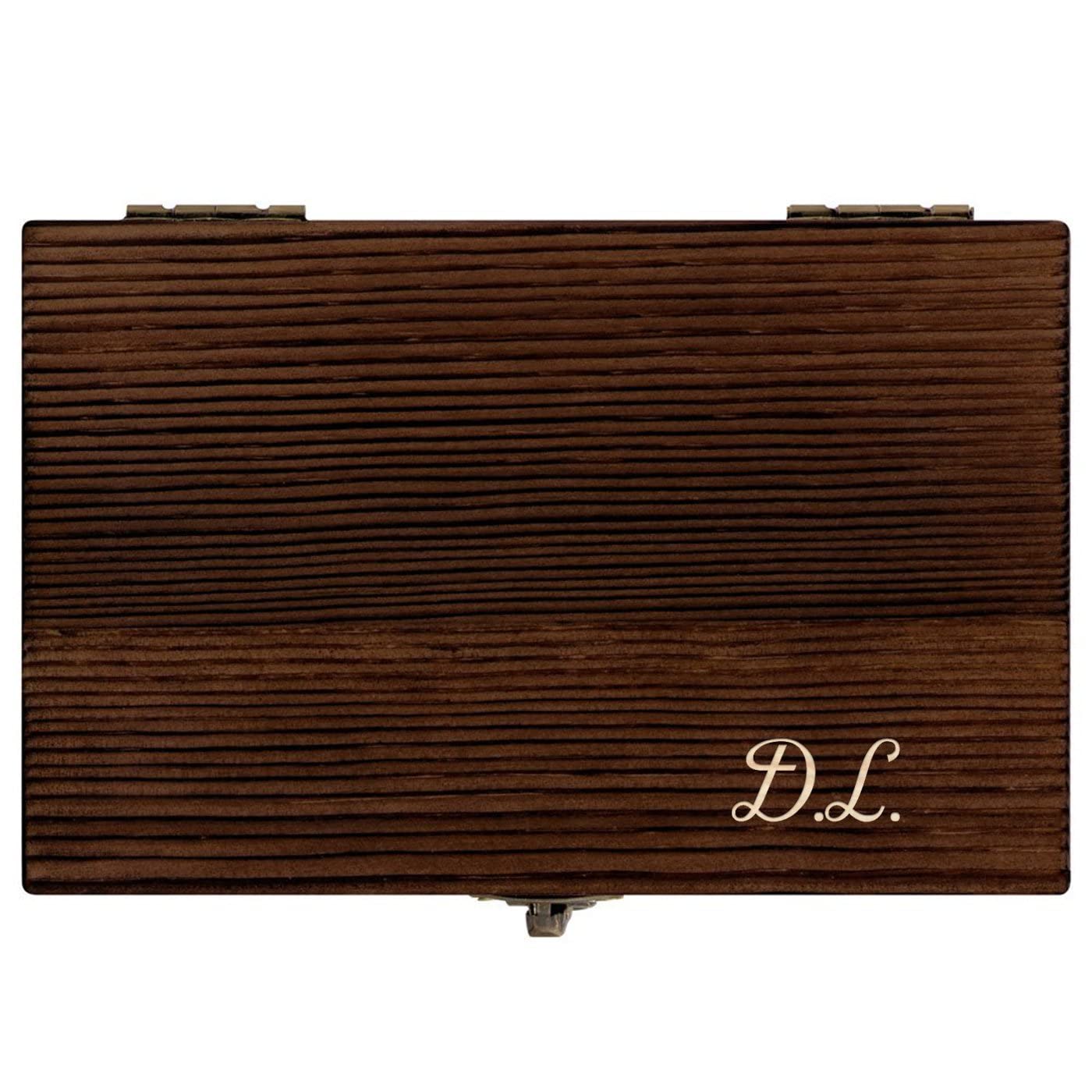 Maverton Set di Pietre da Whisky - in un cofanetto con incisione - 6 cubetti di ghiaccio - riutilizzabili - in granito - idea regalo natalizio per la donna o l' uomo