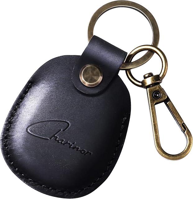 AirTag etui z breloczkiem do kluczy z prawdziwej skóry, zawieszka Airtag, ukryte etui do Apple Air Tag