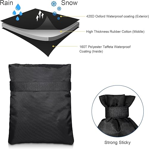 Miniatura 4 de Fundas de grifo para exteriores para invierno, exteriores, grifos de jardín, calcetines, protección contra congelación, anticongelante, impermeable,