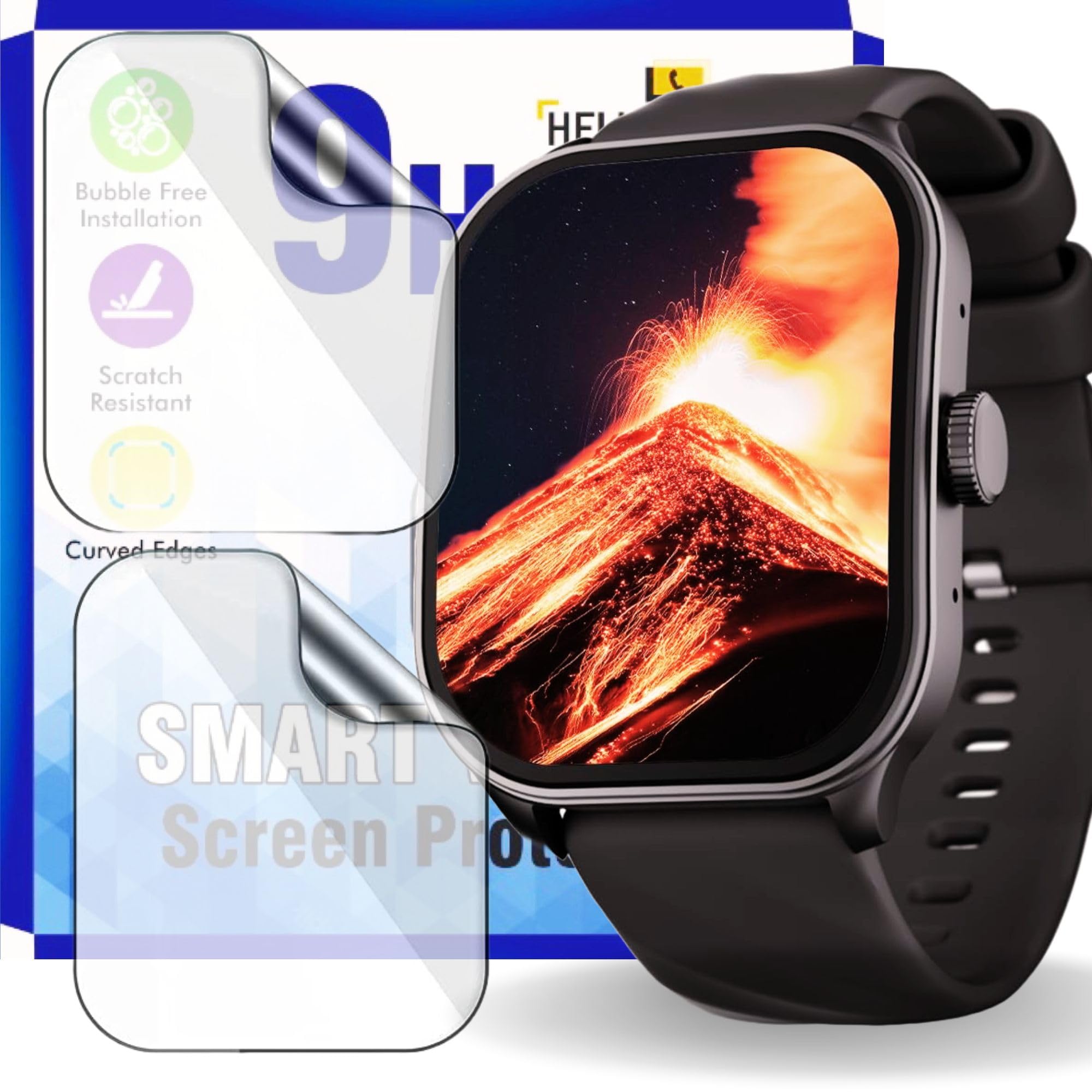 HELLOSCREEN |2-Pack| Screen Protector/Guard for Fastrack FS1 Pro 1.96” Smartwatch -Not A Tempered Glass (B0D292L3NL) Amazon Price History, Amazon Price Tracker
