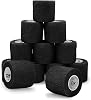 OK TAPE 12 Rolls Self Adhesive Bandage Wrap, Elastic Athletic Tape, Self Stick Bandage Tape, Vet Wrap, Medical Wrap for Wrist, Feet, 2 x 5 Yards - Black