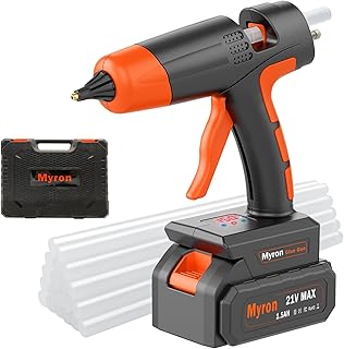 Sponsored Ad - Cordless Hot Glue Gun, Myron 70W Fast Heating Glue Gun Temperature Display Adjustable 212-428°F (100-220°C)...