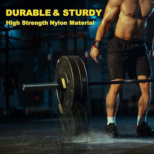 Miniatura 6 de POWER GUIDANCE Pinzas de barra magnéticas, pinzas olímpicas de 2 pulgadas, abrazaderas de pesas de liberación rápida para entrenamiento,