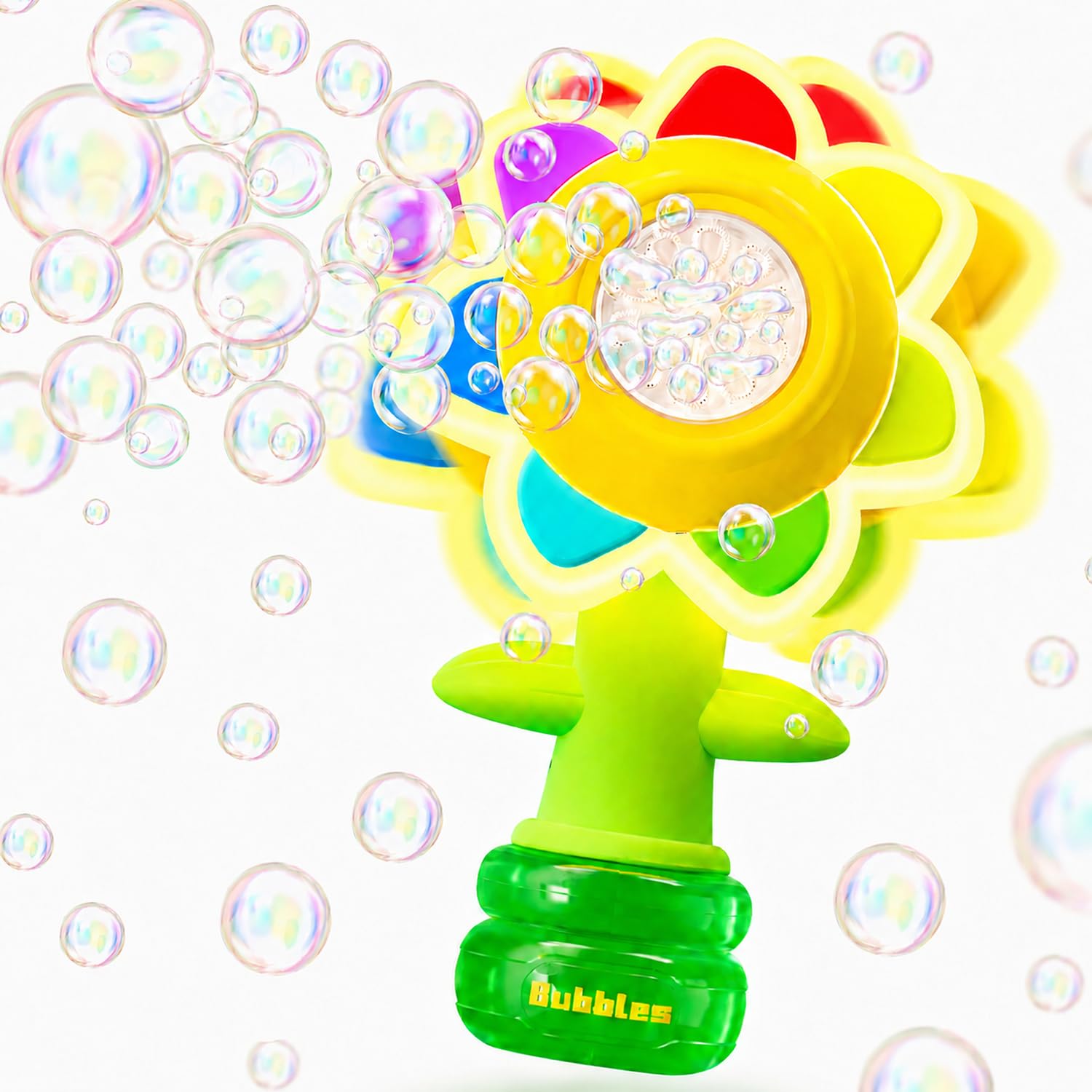 Photo 1 of ***FOR PARTS ONLY/ NON-FUNCTIONAL*** Sunflower Bubble Machine for Kids, 25,000+ Bubbles, 3 Modes, LED Lights