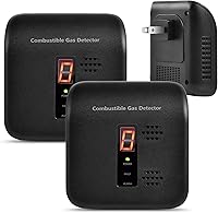 Vista 11 de Detector de fugas de gas, alarma de gas natural para el hogar y RV, monitor detector de propano enchufable con alarma audible y visual, CA 110 V-240