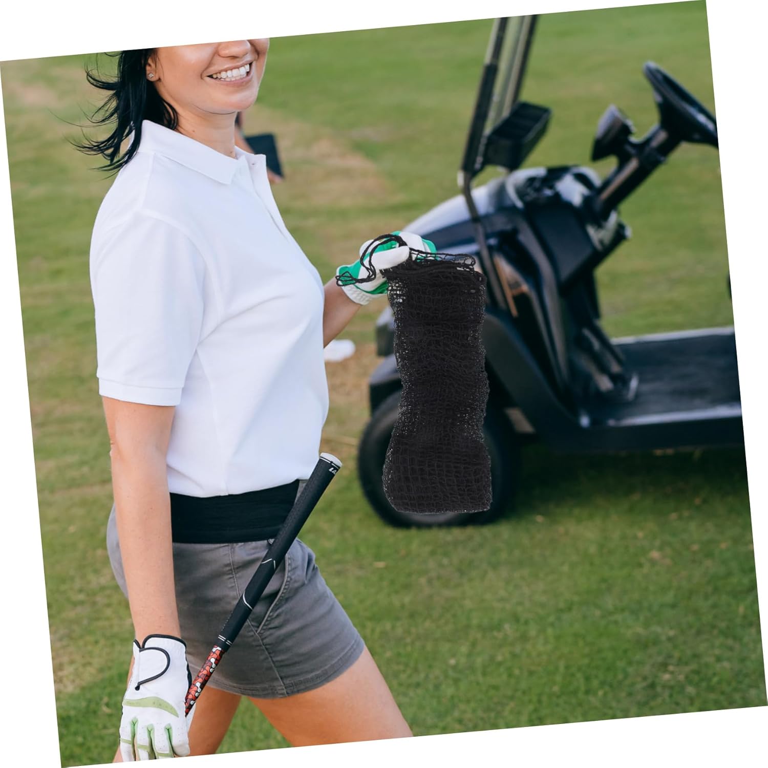 SUPVOX Heavy Duty Portable Hitting Aid for Backyard Training Knotless Design for Enhanced Visibility Multi Sport Use for Golf Baseball Easy Assembly Black Net