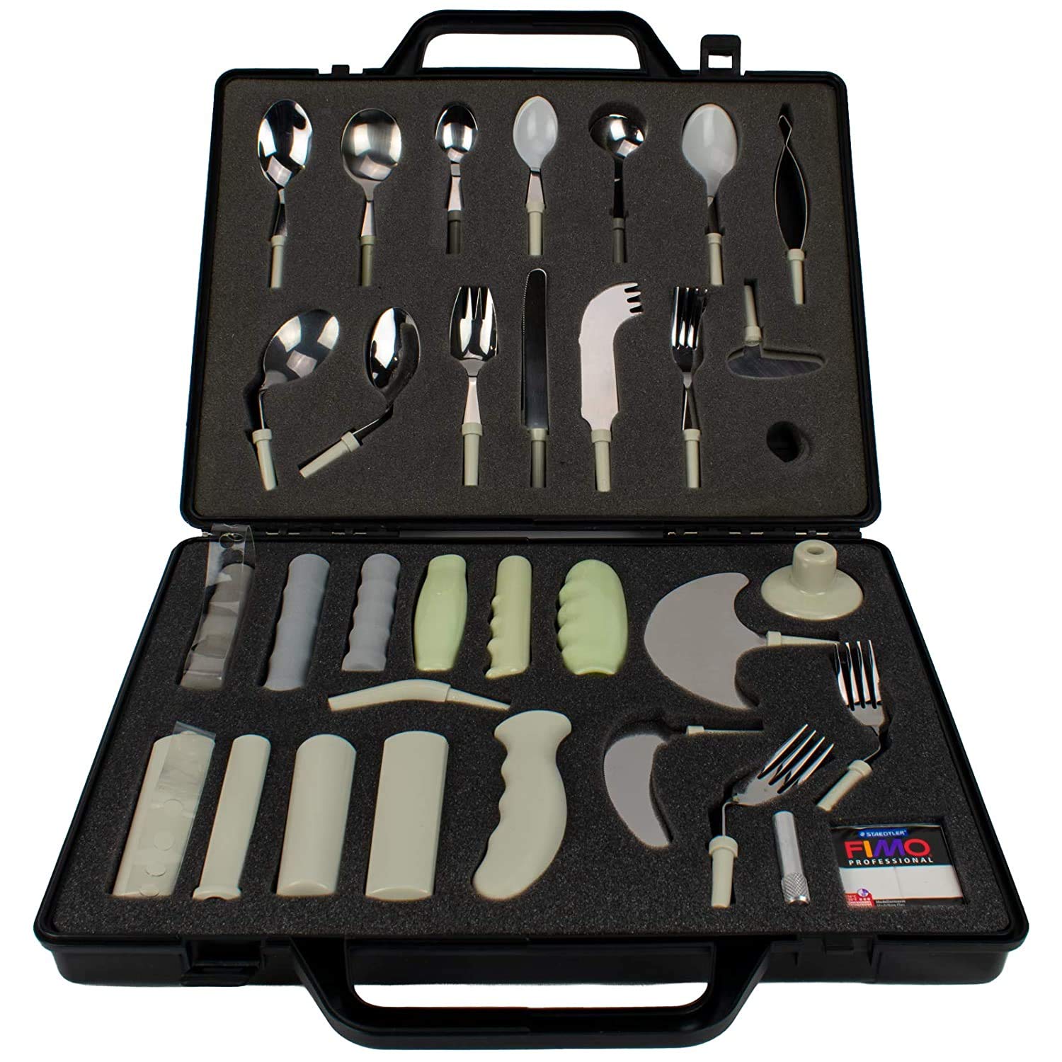 Homecraft – 555616 Reyes evaluación Kit, Set de utensilios de adaptación con Built Up asas y Good Grips, intercambiables cubiertos y asas
