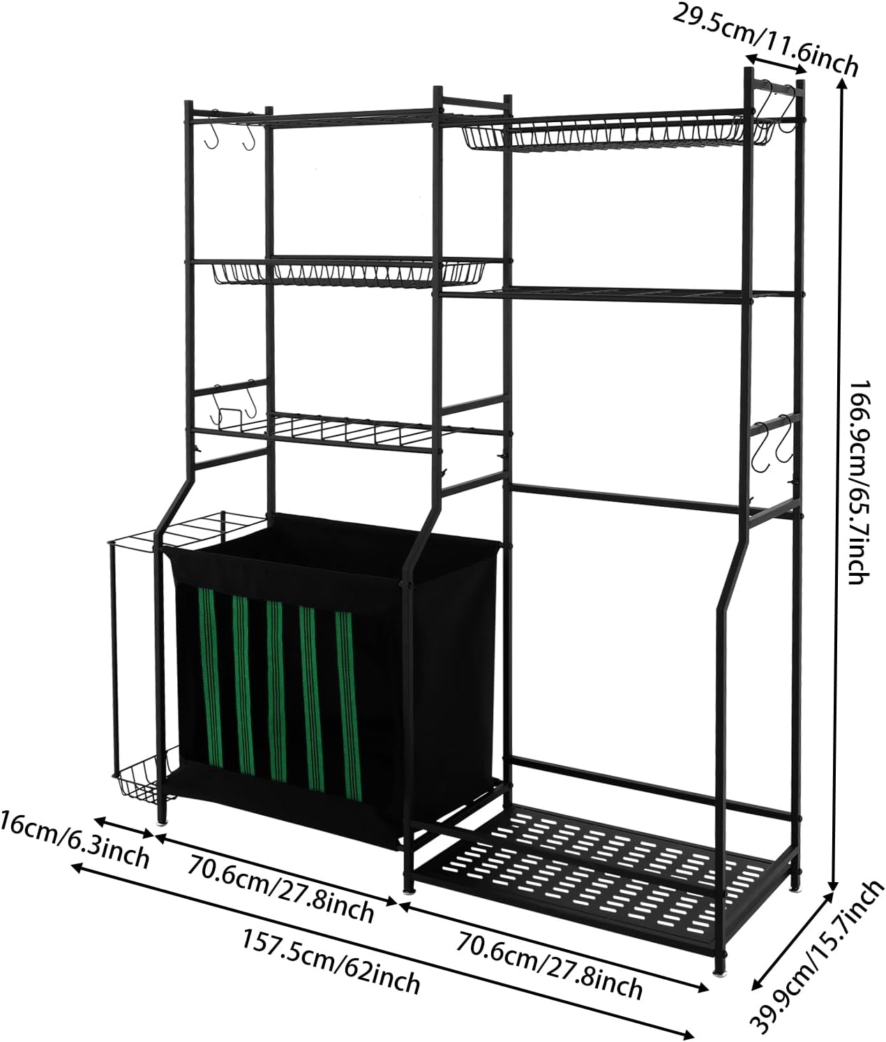 Sports Storage Organizer,Ball Storage Rack,Living Room Storage Rack,Sporting Goods Soccer Storage Rack,Garage Sports Equipment Storage,Golf Bag Stand