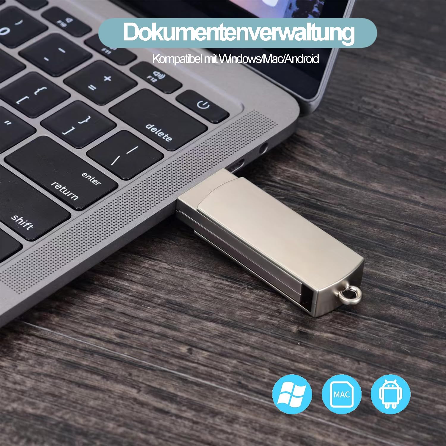 Dyktafon USB 64 GB, cyfrowy dyktafon z rozpoznawaniem mowy i nagrywaniem jednym dotknięciem, profesjonalne urządzenie do nagrywania audio, na wykłady, spotkania, wykłady (srebrny)