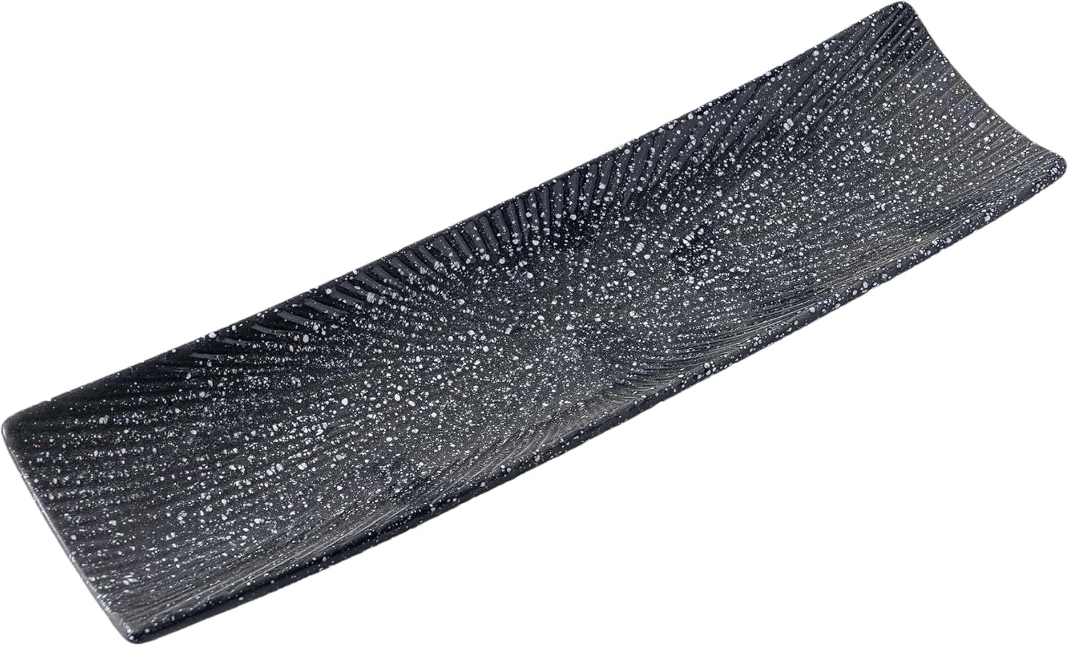 Platos de Cerámica Negra para Sushi y Servir, 12 Pulgadas, 24 Piezas