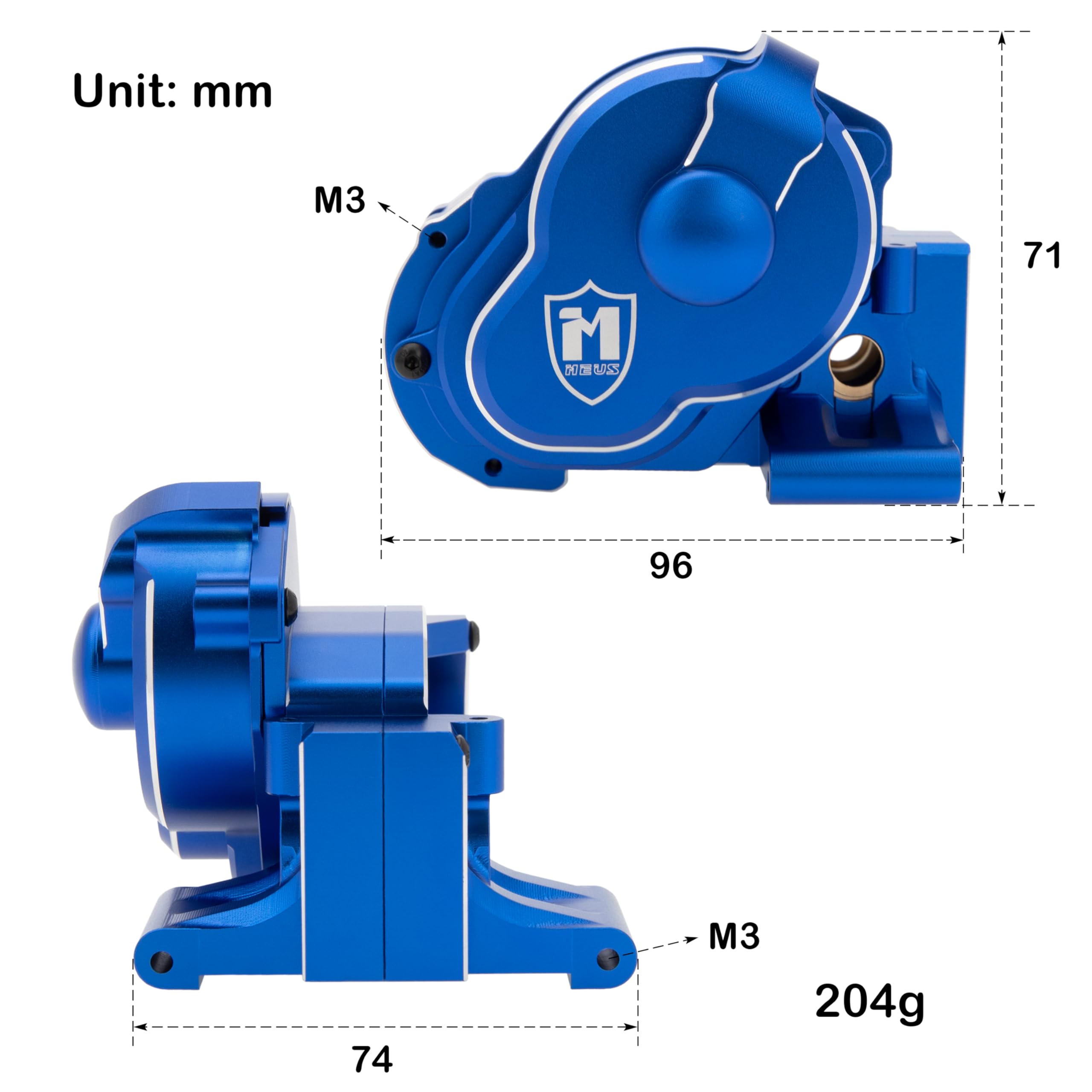 Amazon.com: MEUS RACING Transmission Case Gearbox Housing for 272