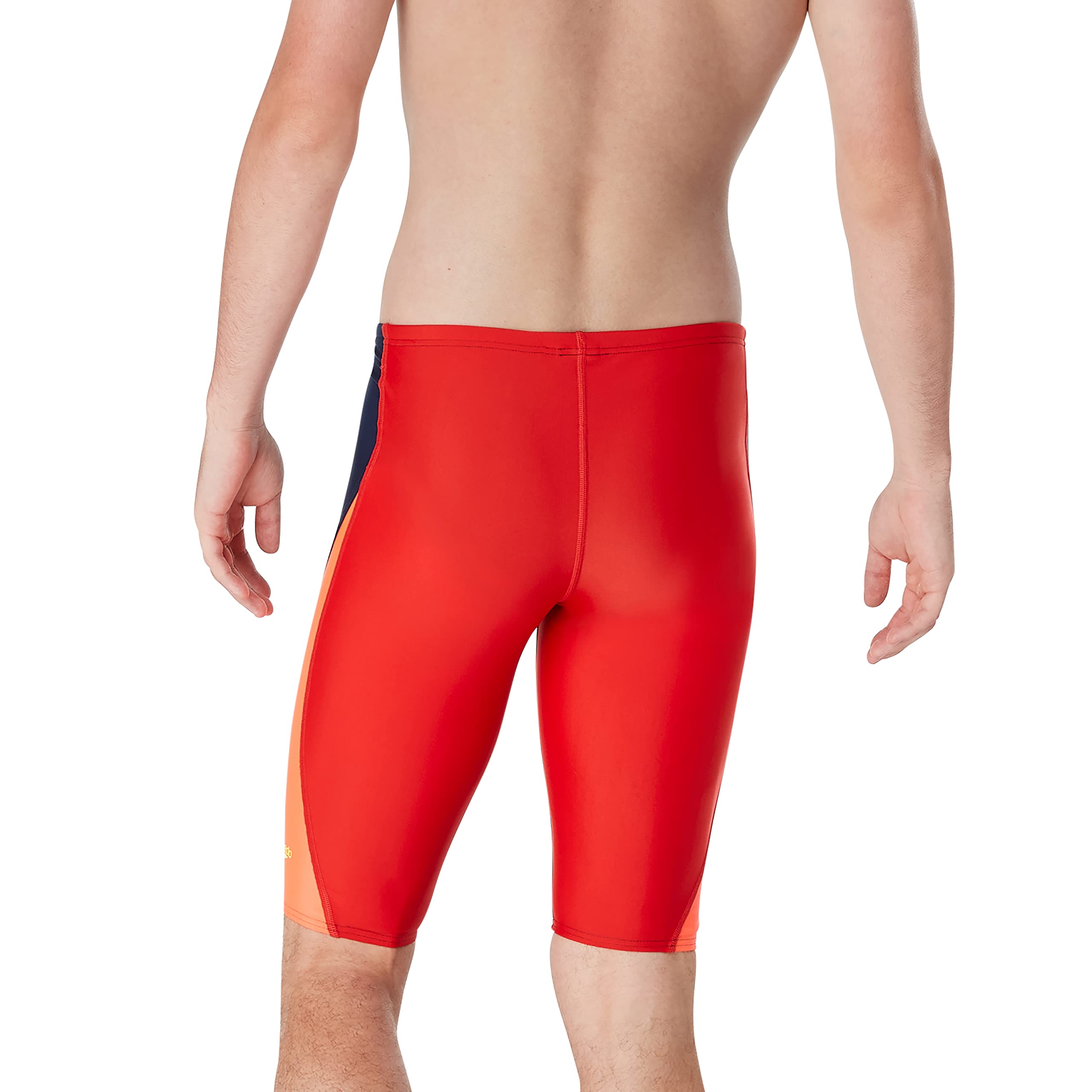 Speedo Męski kostium kąpielowy Jammer Eco Prolt Solid Teamfarben kąpielówki, Block Team granatowy/czerwony, 26