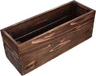 TOYANDONA Large Wooden Window Box Planter for Succulents and Vegetables,...