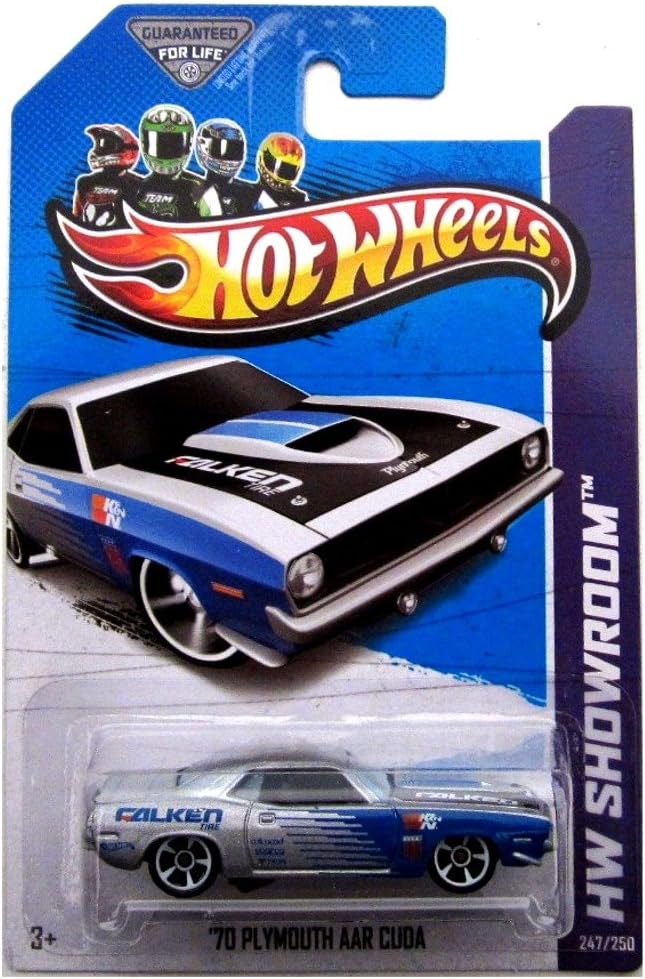 Hot Wheels HW Showroom 247/250 '70 Plymouth AAR Cuda Blue and Grey