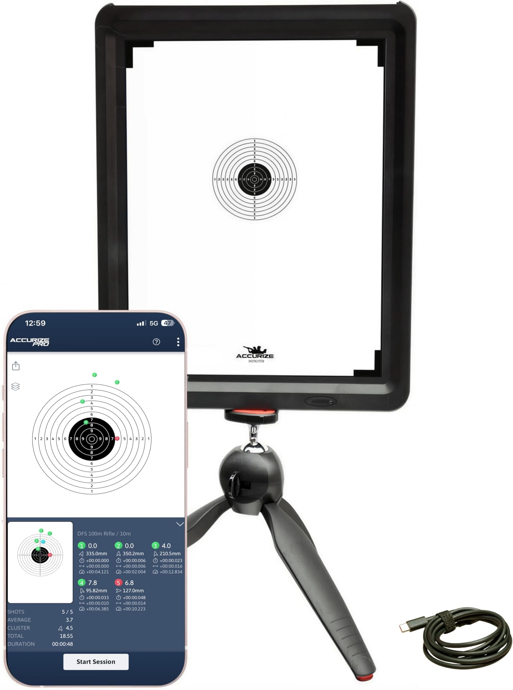 - Shooting System โ A Dry Fire Laser Training System for Pistol & Rifle, Camera-Free Laser Shot Tracking System, Indoor Shooting Practice (Laser Cartridge Not Included)