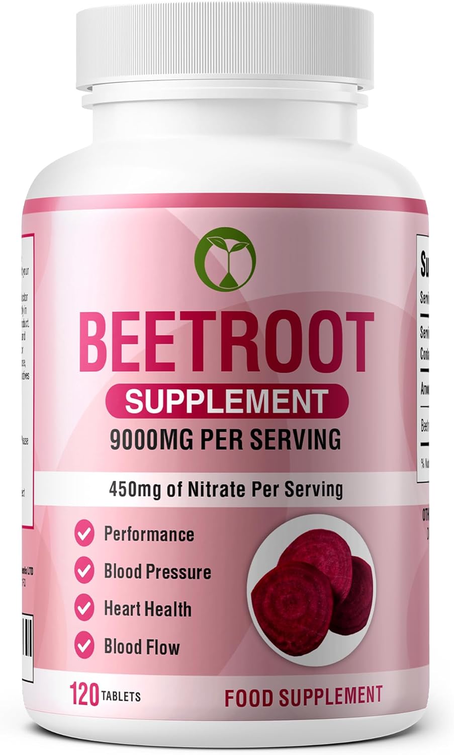 Beetroot Supplement 9000mg Extract High Strength 120 Tablets