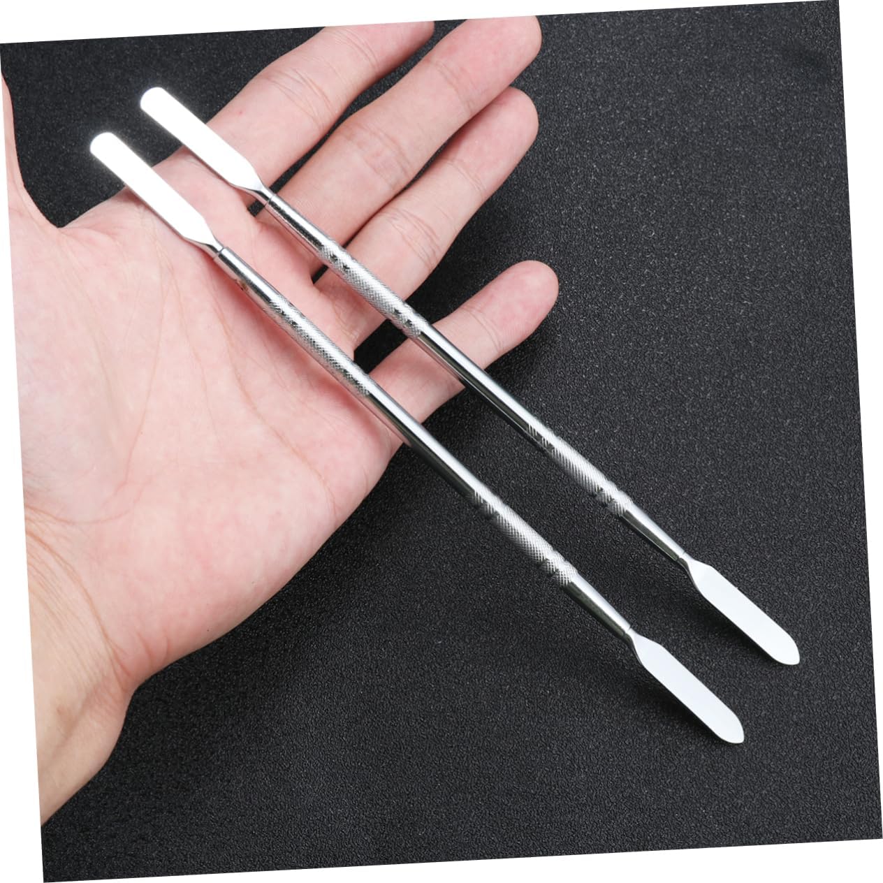 2pcs Long Stainless Steel Spudger Tool Thin Double-ended Opening Pry Sticks for Mobile Phone Tablet and Laptop Repair Durable Electronics Disassembly Tools