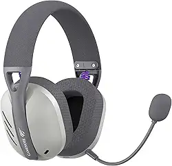 Havit Fone de Ouvido Headset Gamer Fuxi-H3 Gray, Com Fio e Sem Fio, Wireless 2,4GHz, Bluetooth, Cabo USB-C, Cabo 3,5mm. Surround, Baixa Latência, Quad-Mode