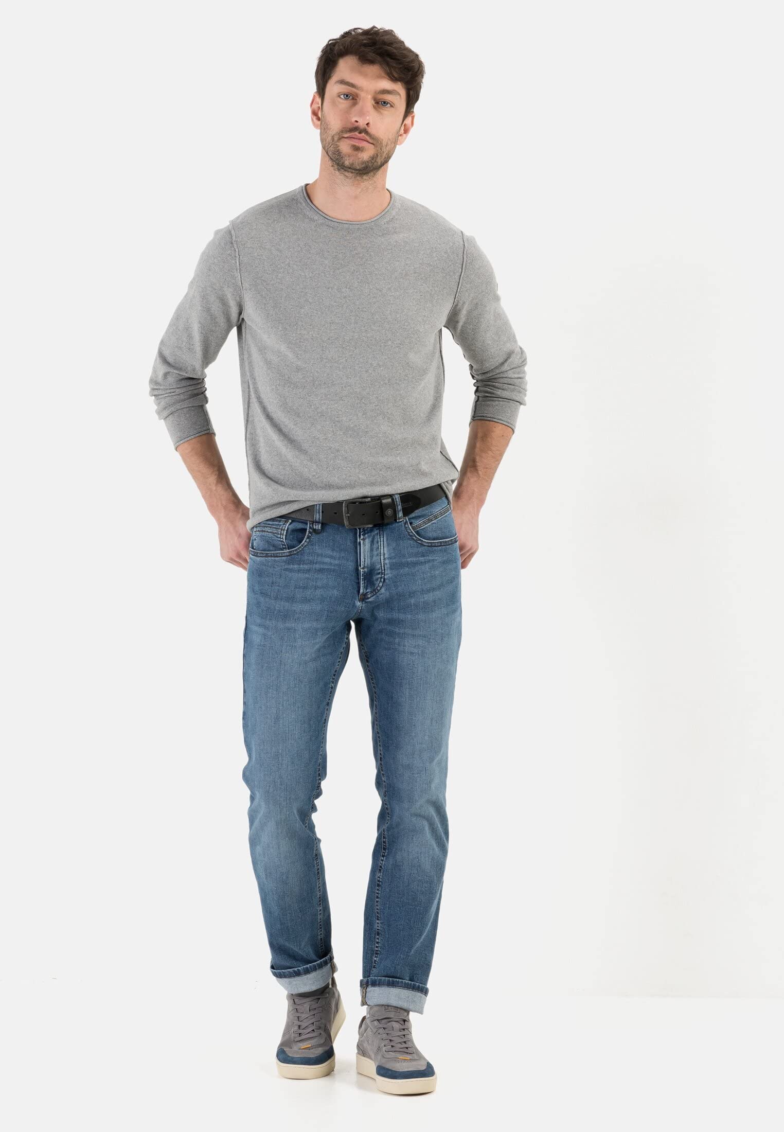 camel active Jeansy o luźnym kroju Woodstock Stretch - spodnie jeansowe Mężczyźni