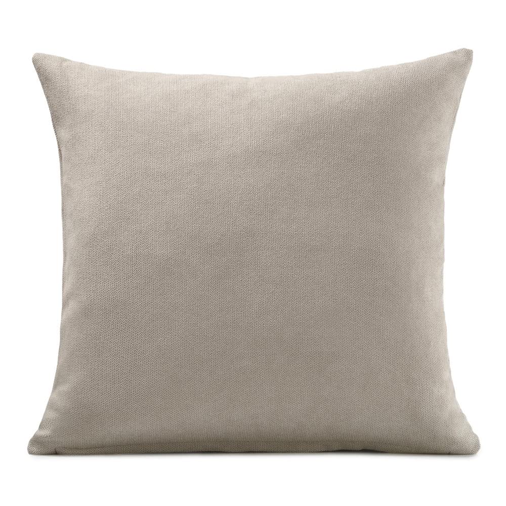 Luxury Living Velvet Chenille Cushion - Taupe - 55 cm x 55 cm