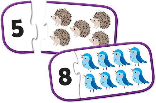Miniatura 4 de Learning Resources Contando tarjetas de rompecabezas, preparación para el jardín de infantes, rompecabezas autocorrectivos, a partir de 3 años
