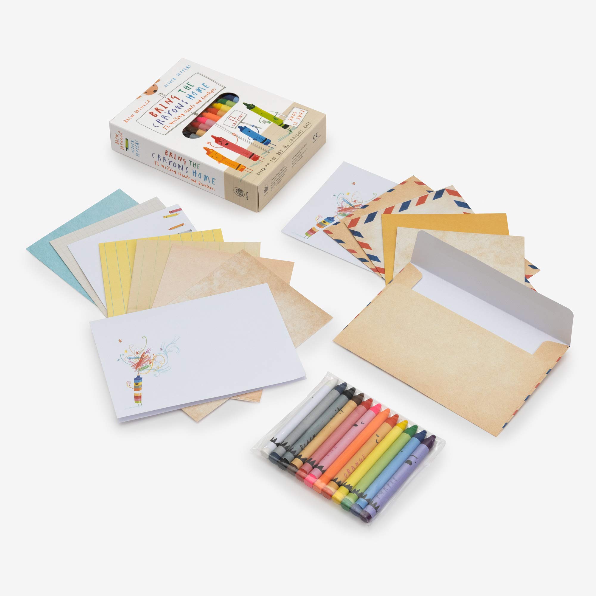 Bring the Crayons Home: A Box of Crayons, Letter-Writing Paper, and Envelopes - Image 5