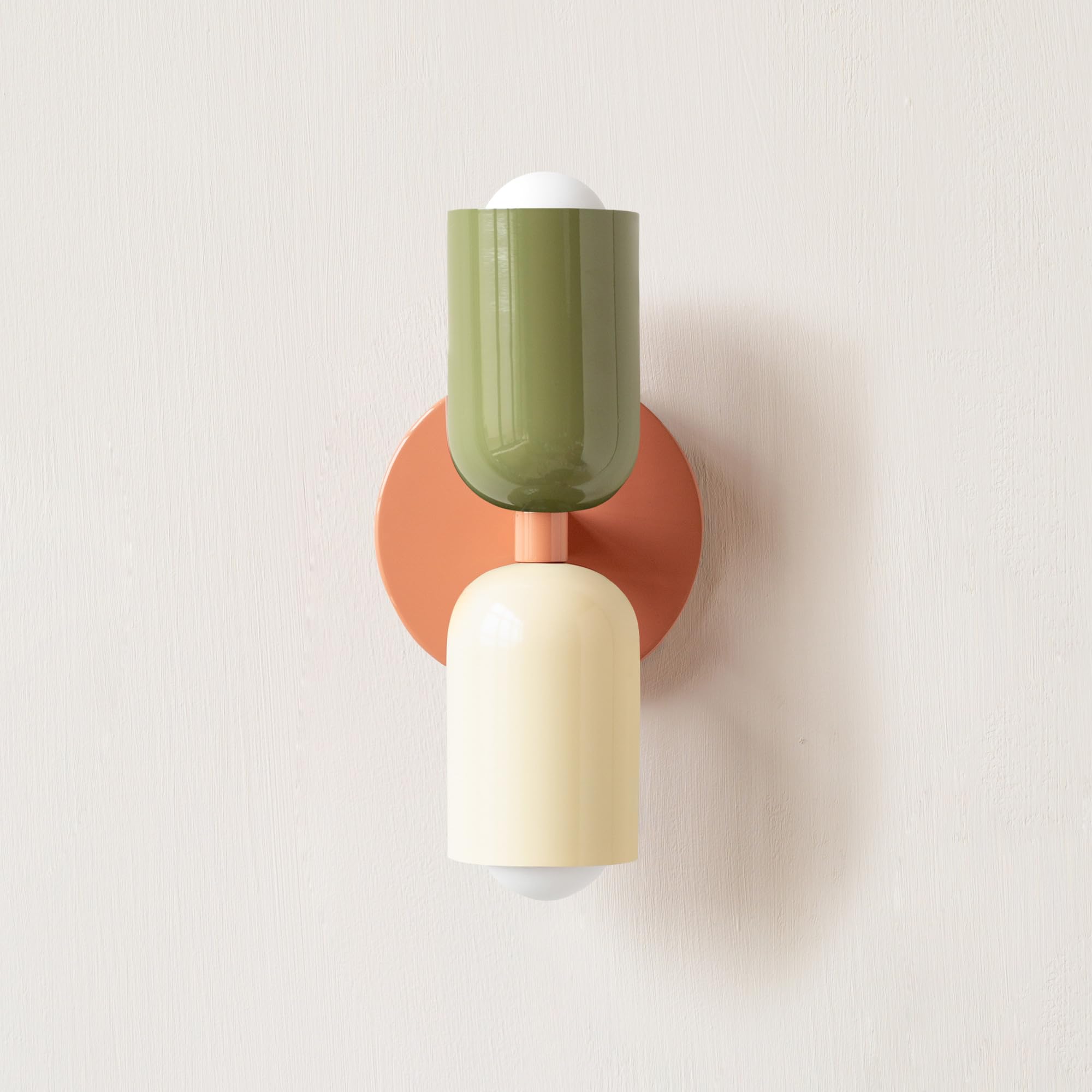 SBZIOJHDR wall Lights， E26 Nordic Double Head Bedroom Bedside Modern Simple Color Living Room Background Wall Aisle Entrance(Warm Light,B)
