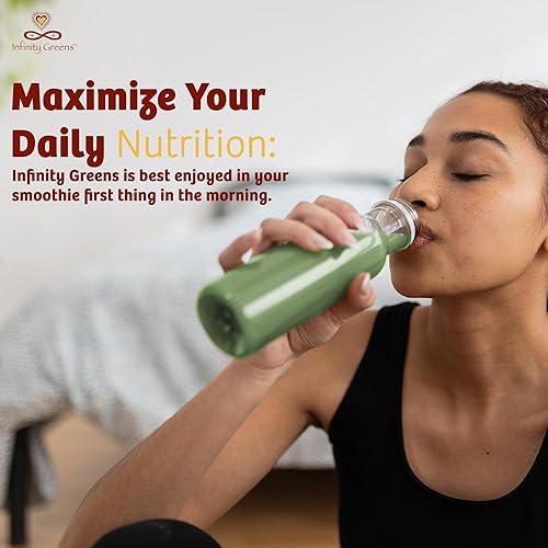 Miniatura 8 de Superfood en polvo, polvo de jugo verde a base de algas azules con 28 superalimentos orgánicos, sin rellenos ni pastos, energía y longevidad,