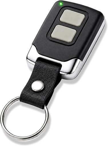 for LiftMaster Chamberlain Craftsman Garage Door Opener Remote | 2-button keychain remotes, easy setup, replace 893LM,893MAX,373LM,973LM, fit Yellow,Purple,Red/Orange, Green Learn Buttons