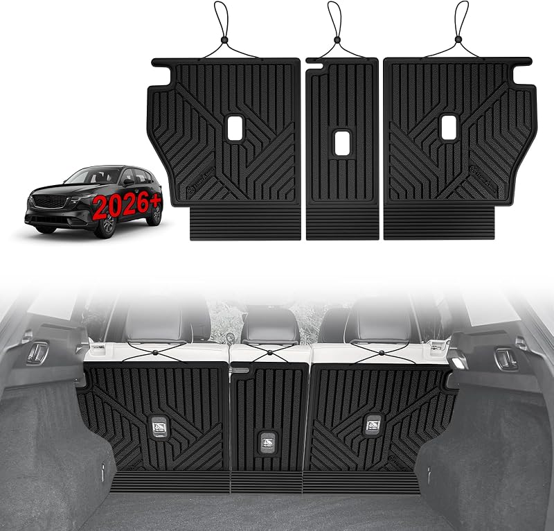 Tapete para encosto do banco traseiro TripleAliners em TPE para Mazda CX-5 2026 e 2027 – 1 unidade