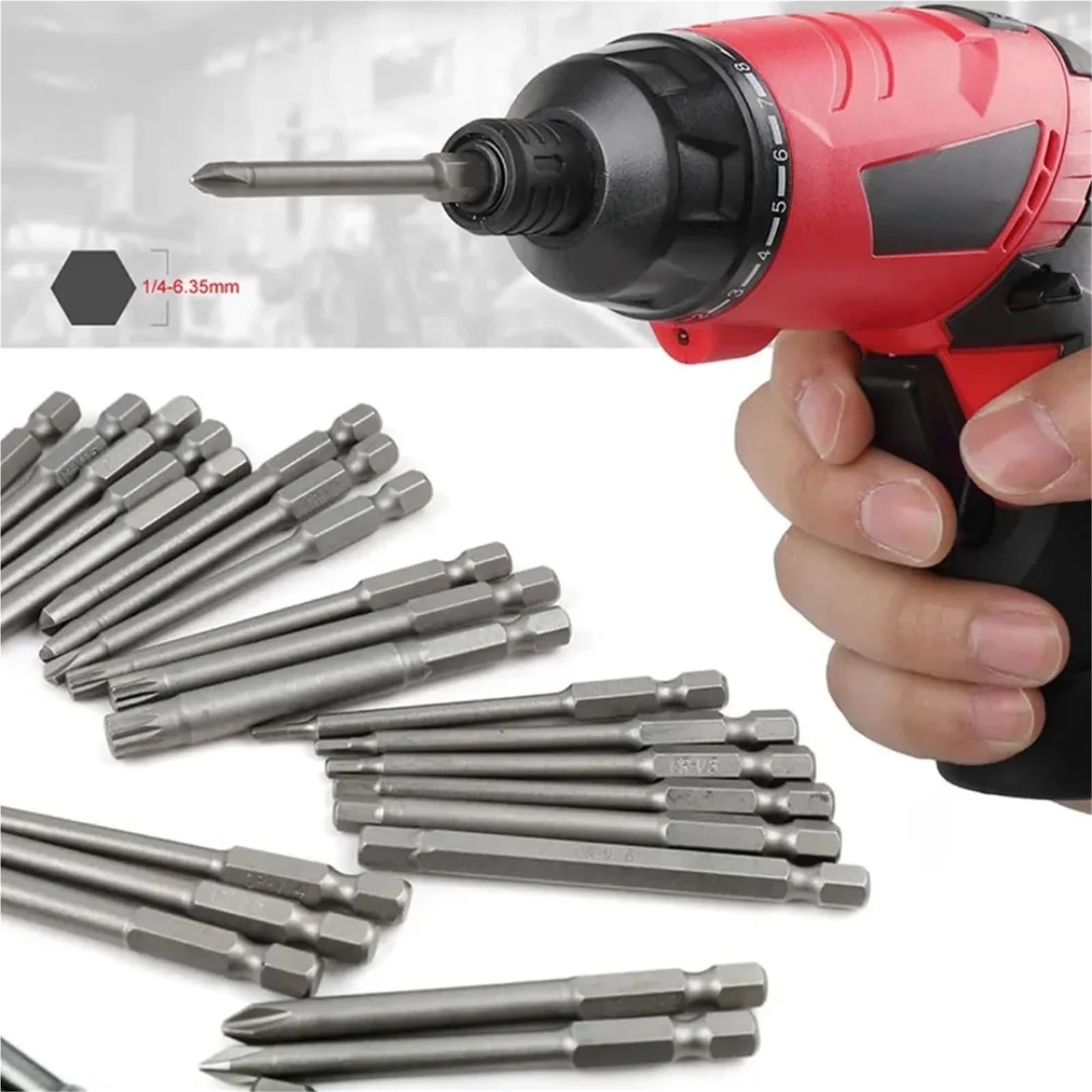 Juego De 50 Puntas De Destornillador De Alcance Extra Largo De 75 Mm, Puntas De Destornillador De Seguridad Torx Star Hex