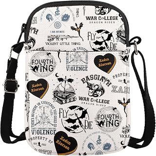 MAOFAED Literary Theme Crossbody Bag, Fantasy Book Reader Gift, Bookish Merchandise, Bookworm Shoulder Bag