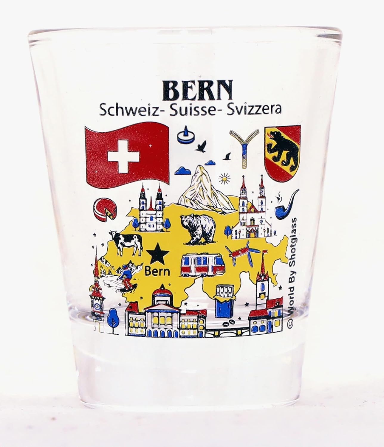 Switzerland Souvenir Boxed Shot Glass Set (Set of 6)