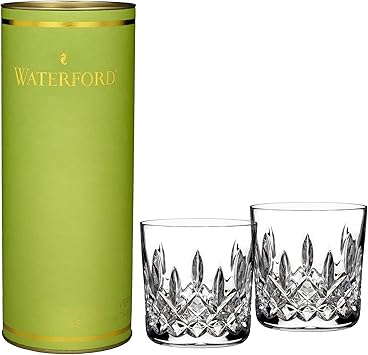 Waterford Lead Crystal Giftology Lismore Tumbler Pair, 9 fl oz
