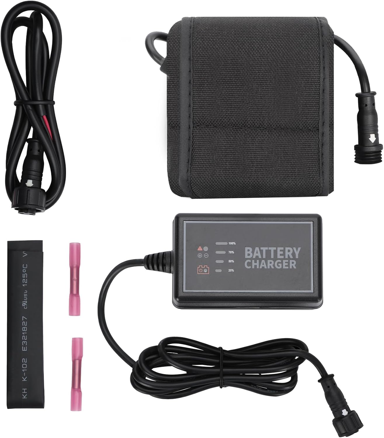 10Ah Battery Power Kit, Portable Lithium-ion Water Resistant Battery Pack Powered with 110 Volt Charger and Device Connection Accessories (PPK-10Ah) | Kayak Fishing Accessories 10Ah Battery Power Kit, Portable Lithium-ion Water Resistant Battery Pack Powered with 110 Volt Charger and Device Connection Accessories (PPK-10Ah) | Kayak Fishing Accessories