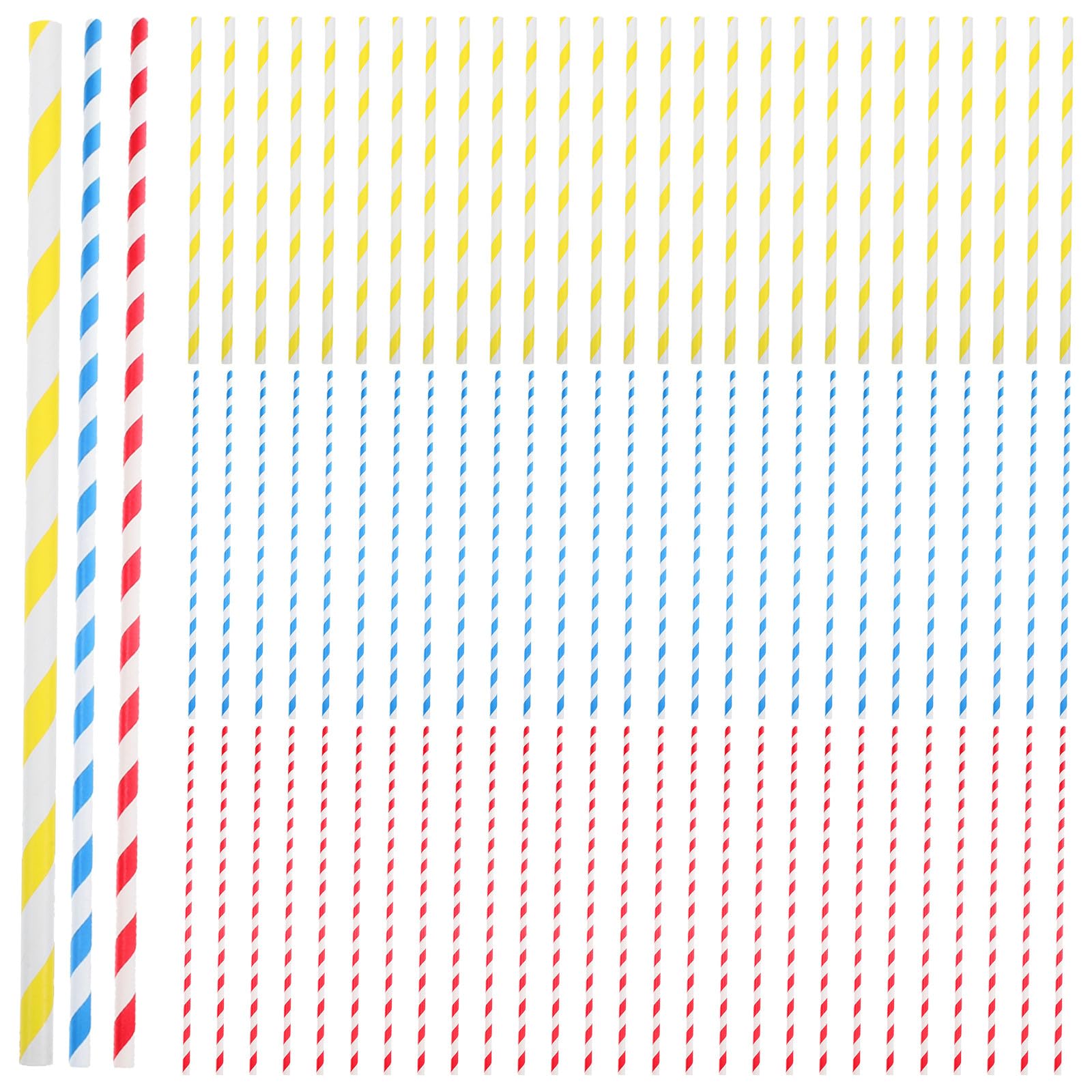 150 palitos de Papel para algodón de azúcar - Conos de pajitas de Papel de 10x300 mm, Accesorios para máquinas comerciales de algodón de azúcar, varitas para Hacer piruletas, Suministros