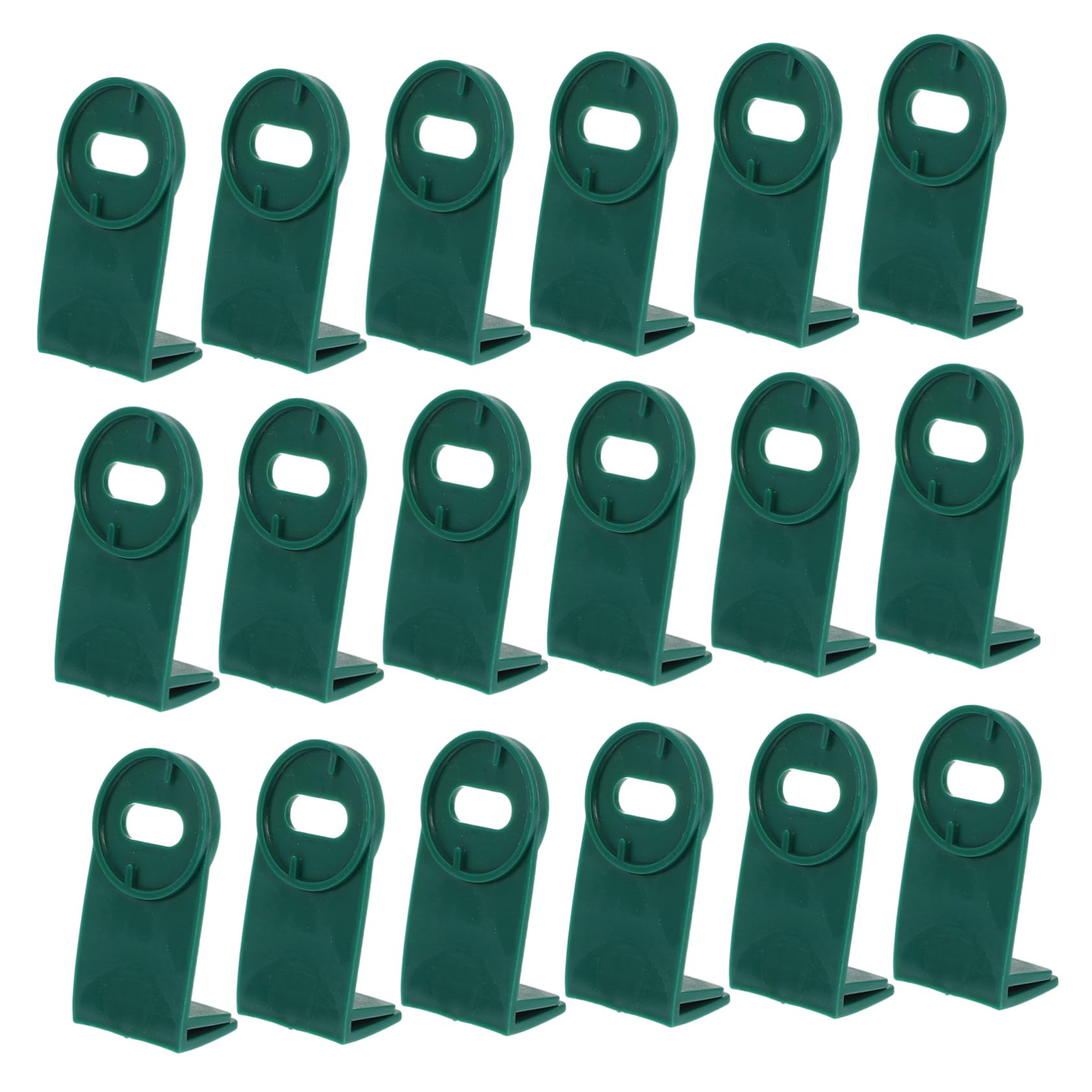 Garneck 50Pcs Greenhouse Plant Hooks Durable Aluminium Clips for Hanging Flowers Organizing Vines and Securing Accessories Greenhouses Gardens and Balconies