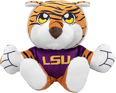 Bleacher Creatures LSU Mike The Tiger 8 Mascot Kuricha Sitting Plush - Soft Chibi Inspired Mascot