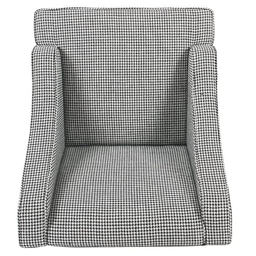 Homepop Classic Swoop Accent Chair, Black And White #TOP6