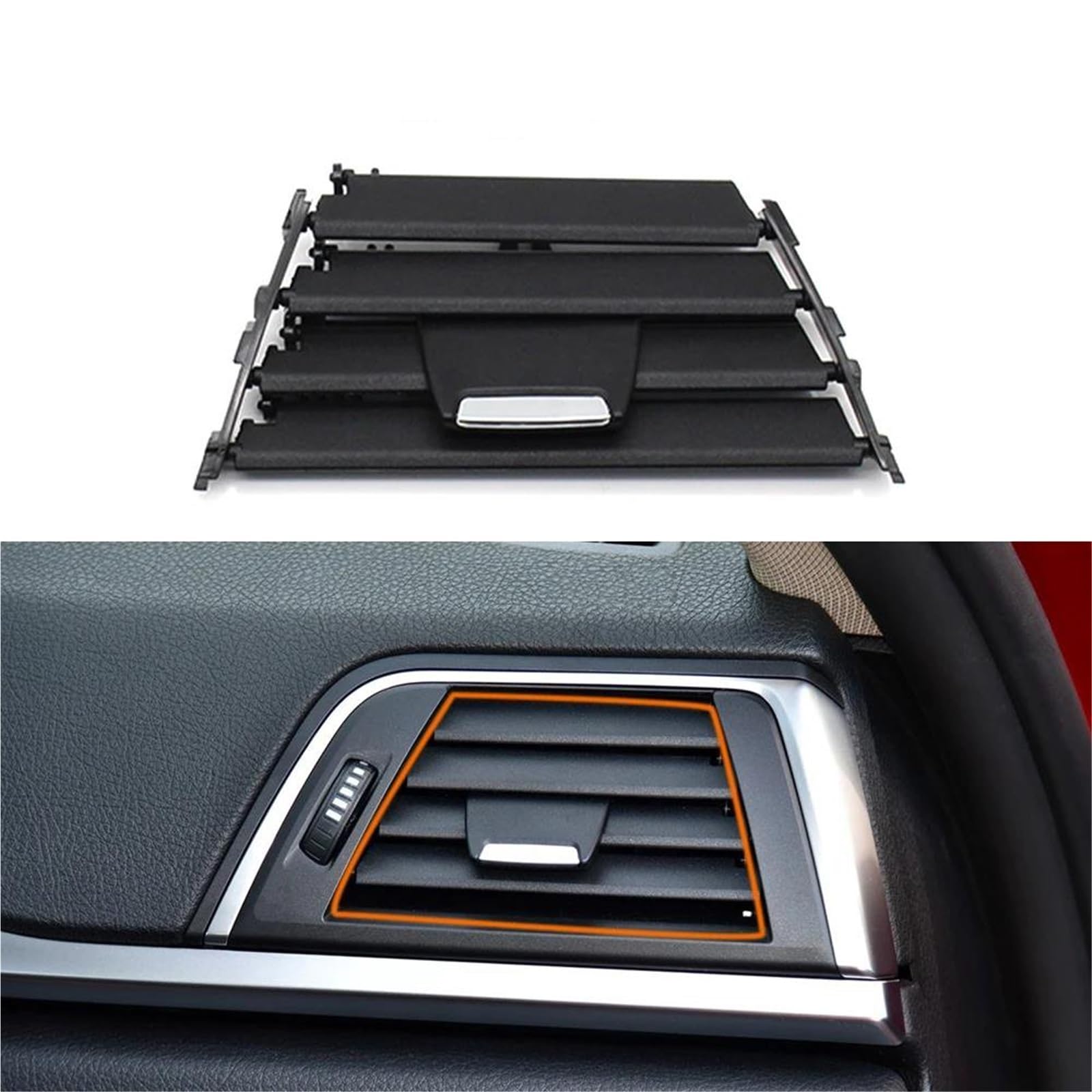 Piwine Right Car Interior Air Vent Dashboard Central Left Rear Air Conditioner Ac Vent For 3 4 Series F30 F34 F32 F33 F36 F80 F82(Right)