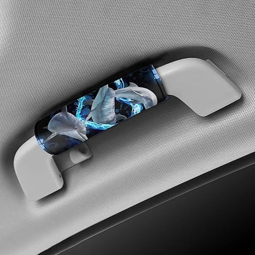 Miniatura 6 de Belidome Dolphin Love Heart - Paquete de 2 envolturas para manija de equipaje para identificador de maleta, fundas para fabricantes de equipajes,