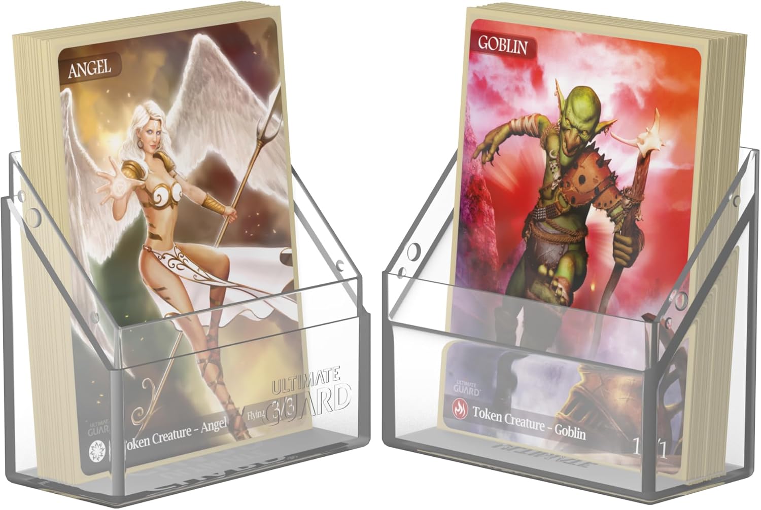 Ultimate Guard Boulder 40+ Classic, Deck Case for 40 Double-Sleeved TCG Cards, Clear, Secure & Durable Storage for Trading Card Games