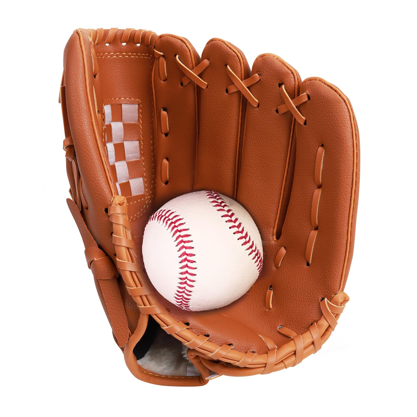 Guantes De Beisbol Guante de béisbol for deportes al aire libre, equipo de práctica de Softbol, ​​tamaño 10,5/11,5/12,5, mano izquierda for adultos, hombres, mujeres, niños, entrenamiento Guantes De B