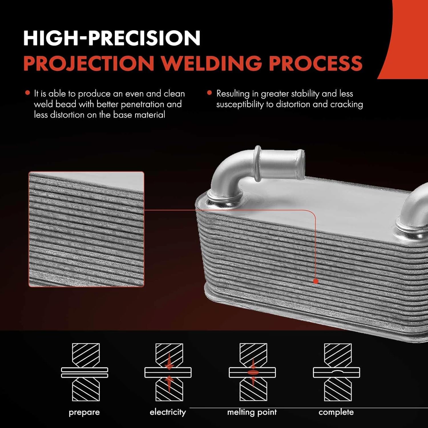 A-Premium Engine Oil Cooler Compatible with Saab 9-3 2003-2011 9-3X 2010-2011 2.0L